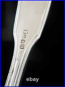 Unidentified Scottish Antique Sterling Silver Dessert Spoon CRESTED Glasgow 1826