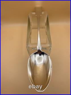 VERY RARE ELGIN JOSEPH POZZI SCOTTISH PROVINCIAL SOLID SILVER BASTING SPOON, 97g