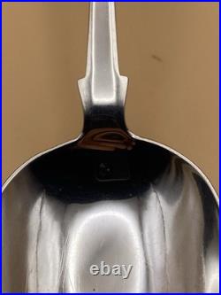 VERY RARE ELGIN JOSEPH POZZI SCOTTISH PROVINCIAL SOLID SILVER BASTING SPOON, 97g