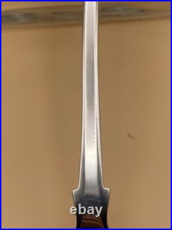 VERY RARE ELGIN JOSEPH POZZI SCOTTISH PROVINCIAL SOLID SILVER BASTING SPOON, 97g