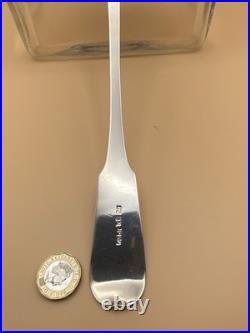 VERY RARE ELGIN JOSEPH POZZI SCOTTISH PROVINCIAL SOLID SILVER BASTING SPOON, 97g