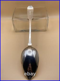 VERY RARE ELGIN JOSEPH POZZI SCOTTISH PROVINCIAL SOLID SILVER BASTING SPOON, 97g