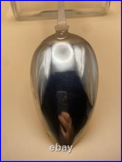 VERY RARE ELGIN JOSEPH POZZI SCOTTISH PROVINCIAL SOLID SILVER BASTING SPOON, 97g