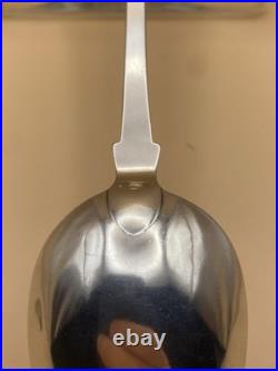 VERY RARE ELGIN JOSEPH POZZI SCOTTISH PROVINCIAL SOLID SILVER BASTING SPOON, 97g