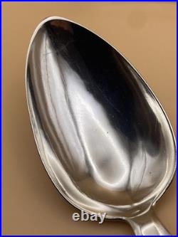 VERY RARE ELGIN JOSEPH POZZI SCOTTISH PROVINCIAL SOLID SILVER BASTING SPOON, 97g