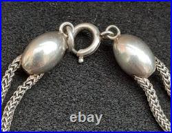 VICTORIAN SCOTTISH AGATE BRACELET NECKLACE with Silver Extension Chain SUPERB