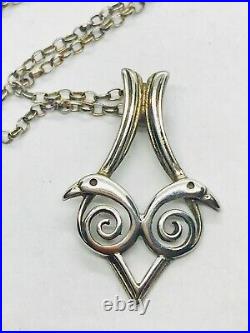 VINTAGE OLA GORIE ORKNEY SCOTTISH SILVER PENDANT c1970's, 4.3g