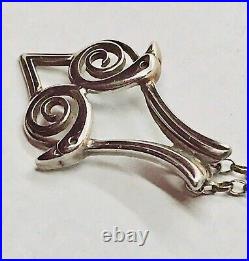 VINTAGE OLA GORIE ORKNEY SCOTTISH SILVER PENDANT c1970's, 4.3g