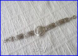 VINTAGE SCOTTISH SHETLAND SILVER GALLEON DESIGN BRACELET, EDIN 1963, 7 in 16.3gs