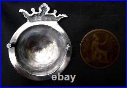 Victorian Scottish Military Badge Boar's Head Sterling Silver 37.2 Gms