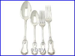 Victorian Scottish Sterling Silver 52 piece Canteen of Cutlery Twelve Persons