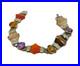 Victorian Scottish Sterling Silver, Agate, Amethyst, Citrine Bracelet Antique