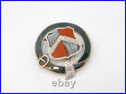 Victorian Scottish Sterling Silver, Bloodstone & Agate Buckle Brooch Antique