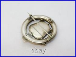 Victorian Scottish Sterling Silver, Bloodstone & Agate Buckle Brooch Antique Victorian Scottish Sterling Silver, Bloodstone & Agate Buckle Brooch Antique