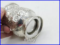 Victorian Scottish Sterling Silver Floral Beaker Cup Antique 1849 Edinburgh