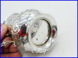 Victorian Scottish Sterling Silver Floral Christening Mug Tankard Antique 1859