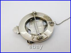 Victorian Scottish Sterling Silver Malachite Shield Form Brooch Antique c1860 Victorian Scottish Sterling Silver Malachite Shield Form Brooch Antique c1860