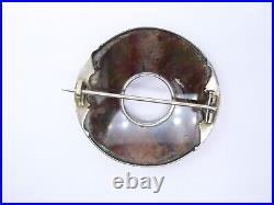 Victorian Silver Agate Brooch Scottish Pebble Jewellery