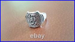 Victorian Sterling Silver Copy of Mary Queen of Scots & Lord Darnley 1565 Ring