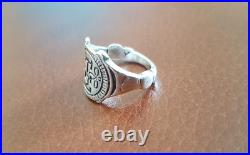 Victorian Sterling Silver Copy of Mary Queen of Scots & Lord Darnley 1565 Ring