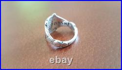 Victorian Sterling Silver Copy of Mary Queen of Scots & Lord Darnley 1565 Ring