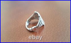 Victorian Sterling Silver Copy of Mary Queen of Scots & Lord Darnley 1565 Ring