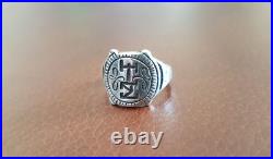 Victorian Sterling Silver Copy of Mary Queen of Scots & Lord Darnley 1565 Ring