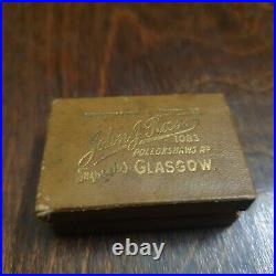 Victorian Sterling Silver Scottish Hardstone Agate Intarsia Brooch Original Box