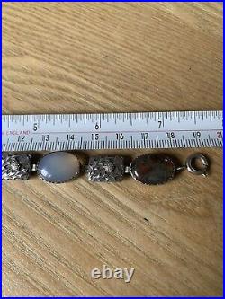 Vintage 1920's Scottish Themed Silver Bracelet London Import 1920/21