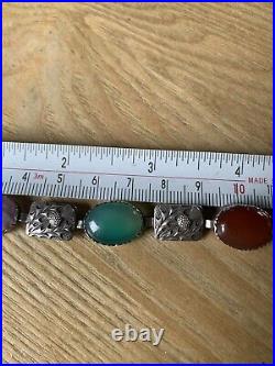 Vintage 1920's Scottish Themed Silver Bracelet London Import 1920/21