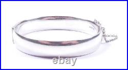 Vintage 1961 Bangle Gold Fronted Scottish Thistle 925 Sterling Silver