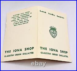 Vintage 925 Scottish John Hart Iona Luckenbooth Brooch Edinburgh 1961 6.9g Boxed