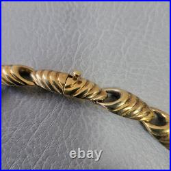 Vintage 925 sterling silver gold plated Scottish necklace 62 g