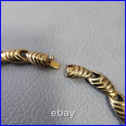Vintage 925 sterling silver gold plated Scottish necklace 62 g