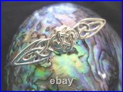 Vintage Jewelry Sterling Silver Celtic Scottish Brooch Pin Antique Jewellery
