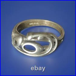Vintage Mark 60-70s For Ola Marie Gorie Scottish Sterling silver'Frances' ring