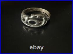 Vintage Mark 60-70s For Ola Marie Gorie Scottish Sterling silver'Frances' ring
