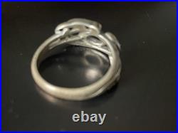 Vintage Mark 60-70s For Ola Marie Gorie Scottish Sterling silver'Frances' ring