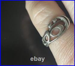 Vintage Mark 60-70s For Ola Marie Gorie Scottish Sterling silver'Frances' ring
