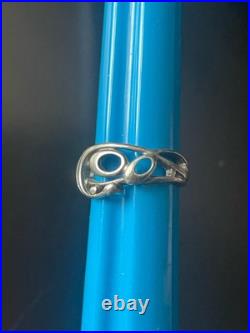 Vintage Mark 60-70s For Ola Marie Gorie Scottish Sterling silver'Frances' ring