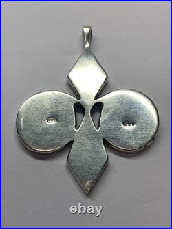 Vintage Ola Gorie Large Scottish Silver Pendant Skara Brae Omg Celtic