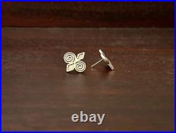 Vintage Ola Gorie OMG Skara Brae Scottish Sterling Silver Stud Earrings 925