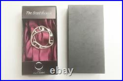 Vintage Ola Gorie Orkney Scottish Sterling Silver Scarf Brooch Boxed Hallmarked
