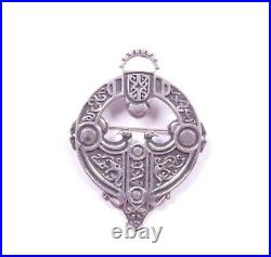 Vintage Ola M Gorie Brooch Sterling Silver Scottish 1976 Hallmark Orkney