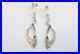 Vintage Pat Cheney 925 Scottish Sterling Silver And Enamel Drop/Dangle Earrings