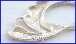 Vintage Pat Cheney 925 Scottish Sterling Silver And Enamel Drop/Dangle Earrings