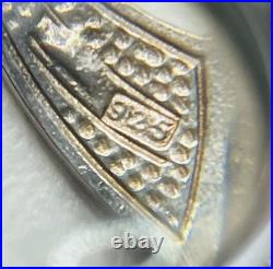 Vintage Pat Cheney for Ortak Scottish Sterling Silver and Enamel Dangle Earrings