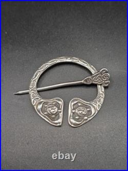 Vintage Robert Allison Sterling Silver Scottish Pennanular Kilt Brooch 19.2g Vintage Robert Allison Sterling Silver Scottish Pennanular Kilt Brooch 19.2g