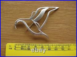 Vintage, Scottish Hallmarked Designer Silver, Large Statement Bird Brooch