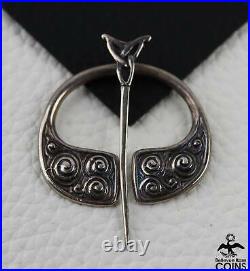 Vintage Scottish Hamish Dawson-Bowman Sterling Silver Celtic Brooch